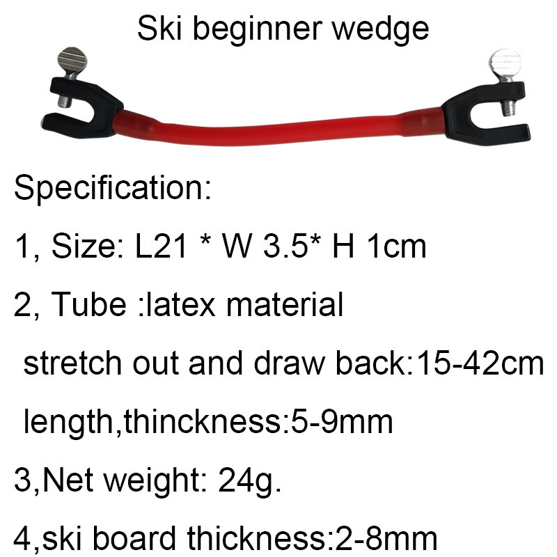 Ski Tip Connector Compact Elastic Clip Latex Kids Beginner Winter Easy Wedge Control Speed Protection Outdoor Training Sports