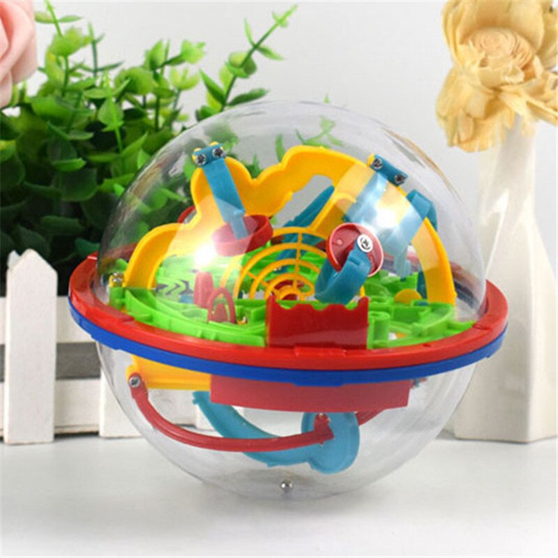 100 Stappen 3D puzzel Bal Kinderen Uitdaging obstakel spel Labyrint bal Puzzel Balans training Klaring game