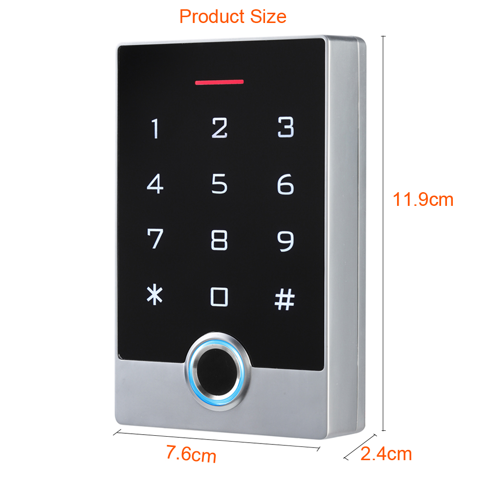 WIFI Tuya APP Fingerprint Touch Keyboard Access Control System Waterproof Smart Door Lock With Backlight