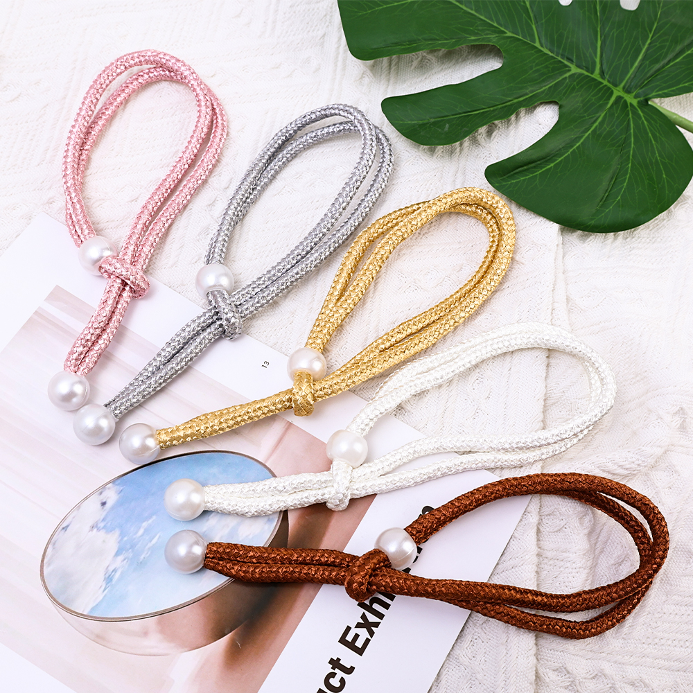 2 Stuks Gordijn Tiebacks Gesp Tiebacks Touw Gordijn Gesp Decoratieve Creatieve Hanger Geen Gaten Verstelbare Trekkoord Tiebacks