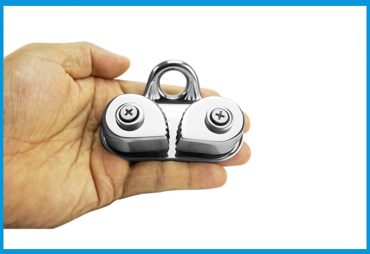 Stainless Steel 316 Cam Cleat with Leading Ring Boat Cam Cleats Matic Fairlead Marine Sailing Sailboat Kayak Canoe Dinghy
