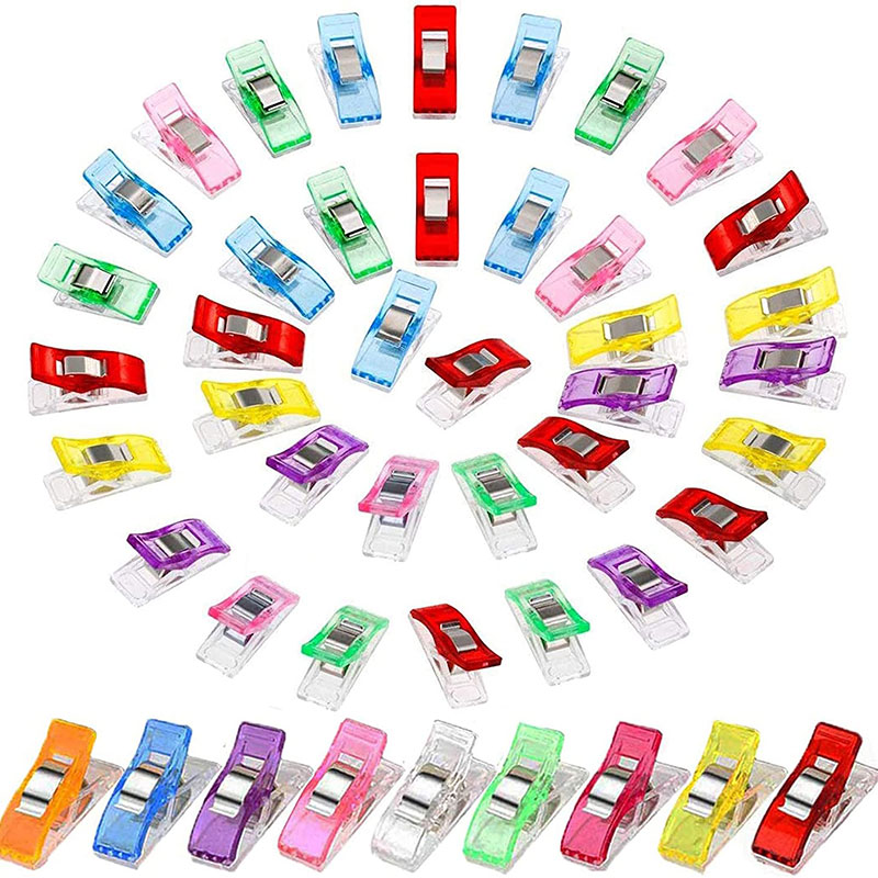 10/20 ks sponky na šitie viacfarebné quiltovacie sponky na viazanie látky sponka na papier na šitie sponiek pre domácich majstrov quiltovanie príslušenstvo: Zmiešaná farba / 20 ks