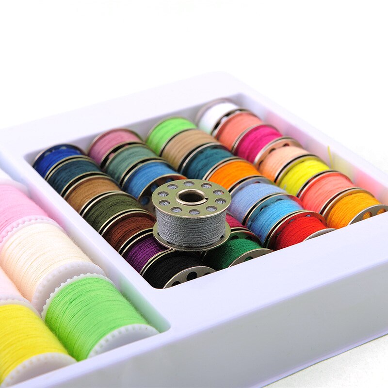 60/42/24 Colors 100% Polyester Yarn Sewing Thread Roll Machine Hand Embroidery 1000 Yard Each Spool Durable For Home Sewing Kit