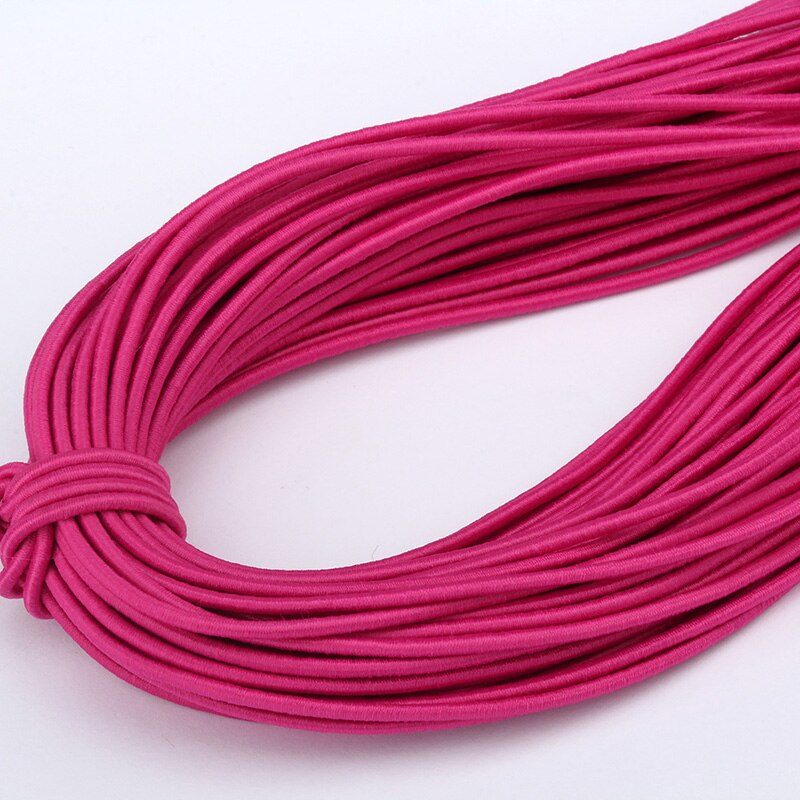 5M 2mm Eco-Friendly Round Rubber Elastic Cord Stretch Elastic Bands Rope Jewelry Bracelets Making Garment Tag DIY Craft: 08