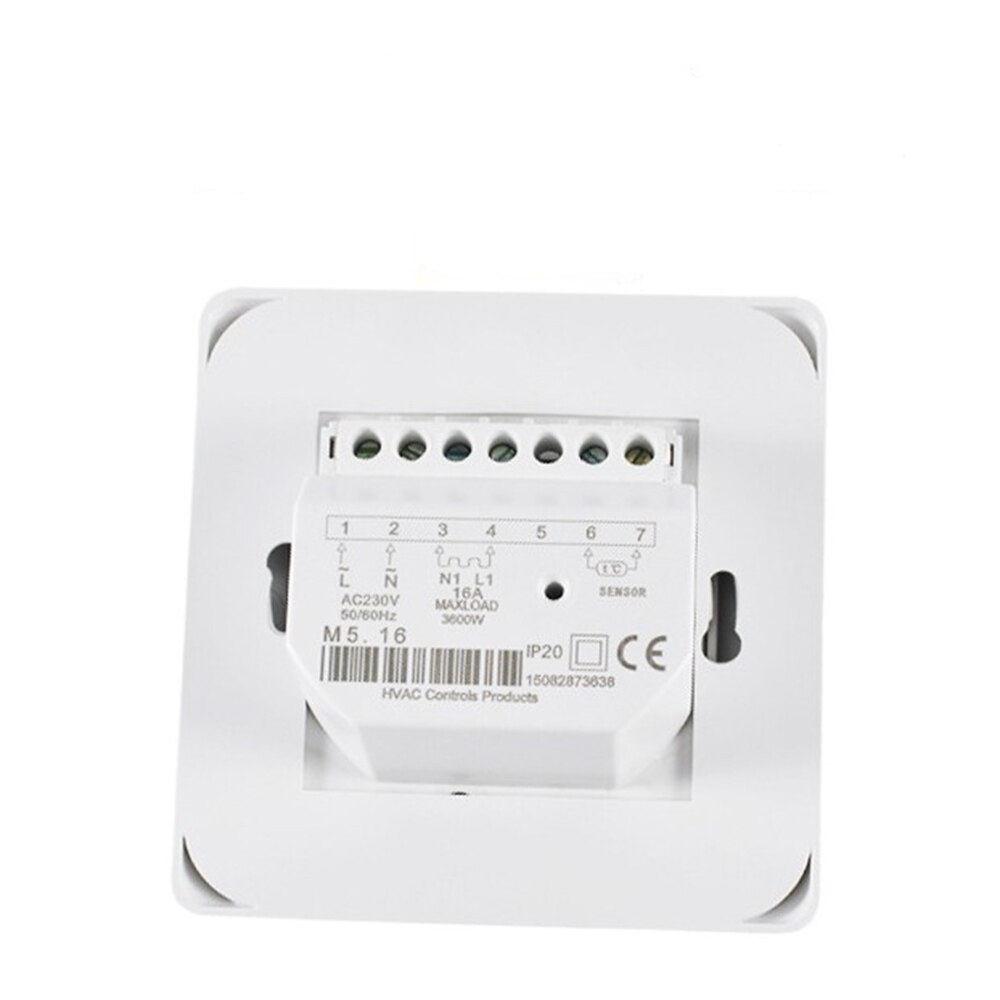 Elektrische Vloerverwarming Thermostaat Temperatuurregelaar Warm Regulator 220V 230V 16A Ntc Sensor Programmeerbare Universele