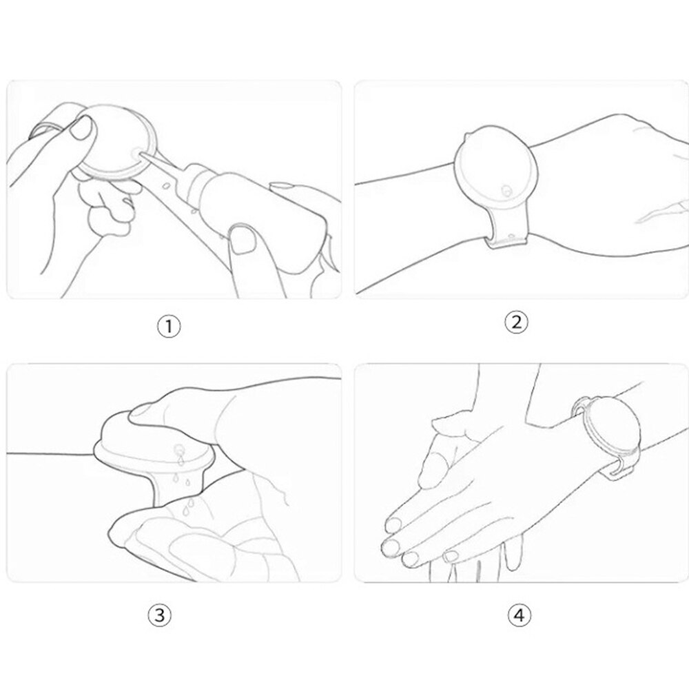 Portable Wristband Handwash Gel Squeeze Band Adjustable Handwash Gel Squeeze Band for Adult Kids Wash Hand