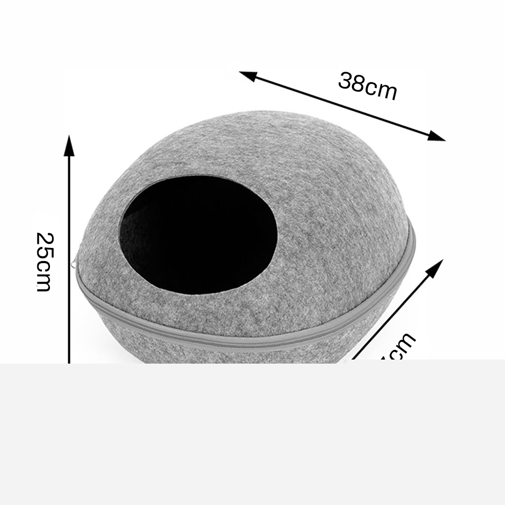 Pet Bed Cat House Nest With Zipper Detachable Cushion Portable Dog Mat Egg Shape Dog Kennel Cat Bed Cats Cave Sleeping Mat
