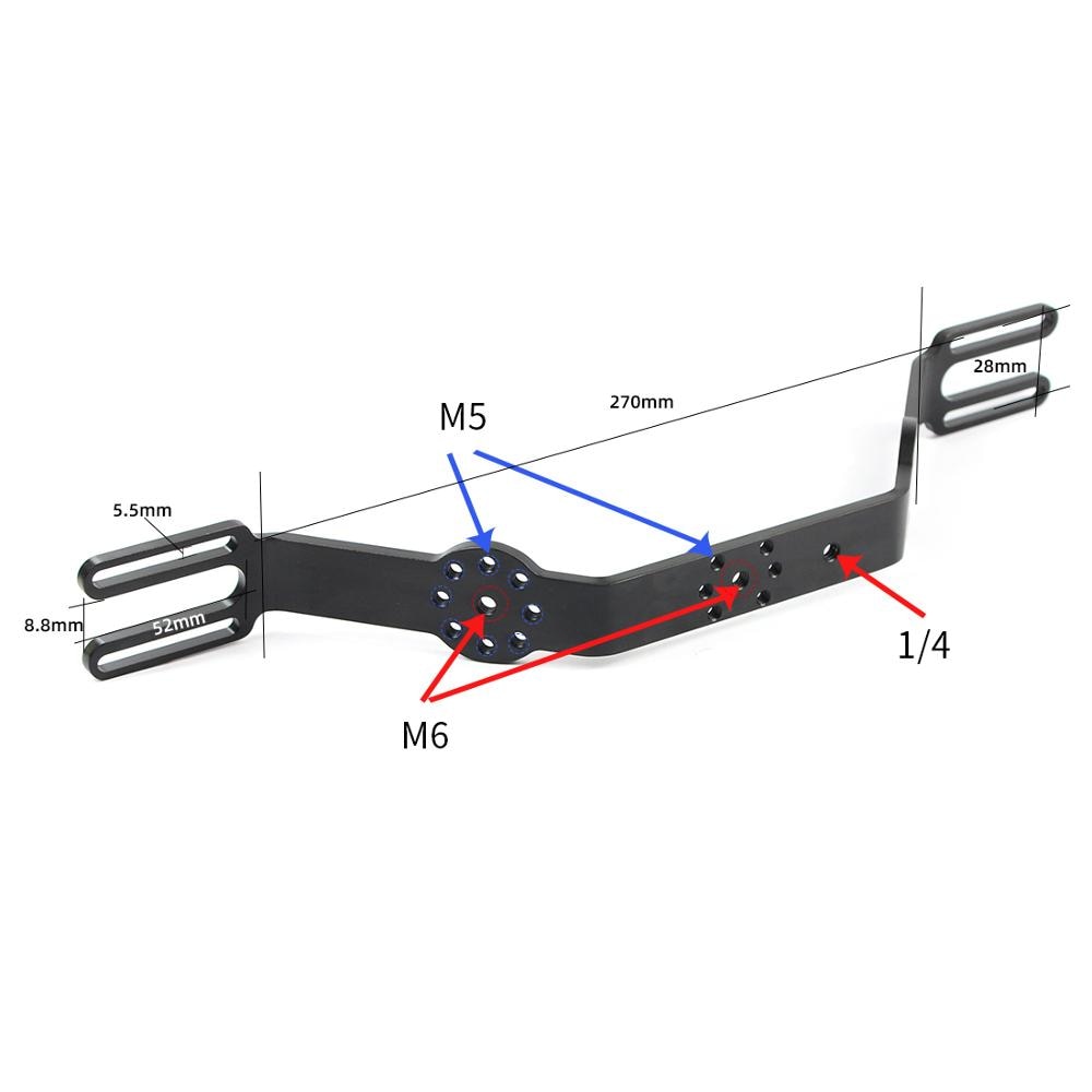 XT-XINTE de aluminio submarinismo, set de bandejas, extensión de luz, sistema de soporte de brazo con mango, estabilizador, aparejo, cámara deportiva SLR