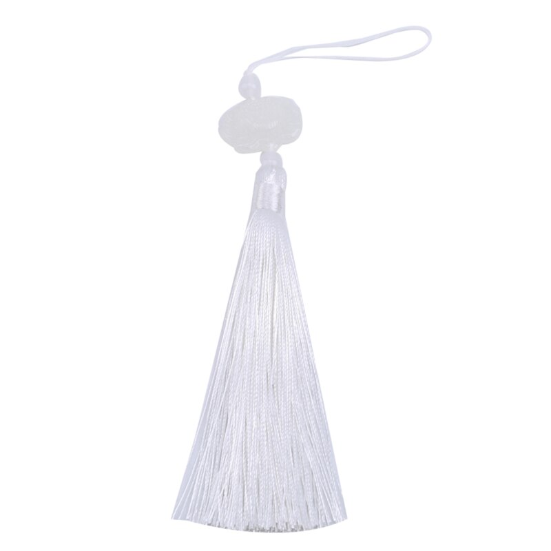 Polyester franje kwastjes franje hangend gordijn gemengd met decoratieve stiksels jade lotus lotus kwastjes: Wit