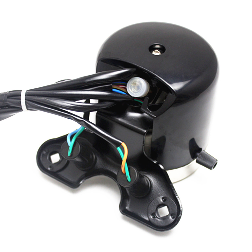 Universal Motorcycle Dual Kilometerstand Speedo Meter Gear Digitale Display Zwart