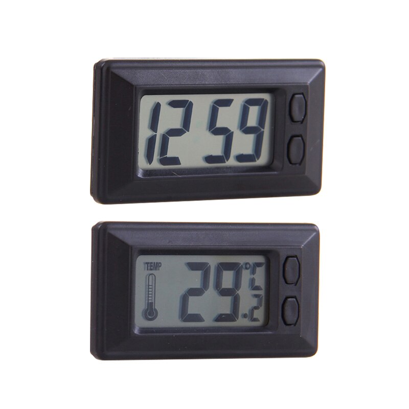Ultra-Dunne Elektronische Klok Auto Thermometer Klok En Kalender Elektronische Eenvoudige Klok Kalender
