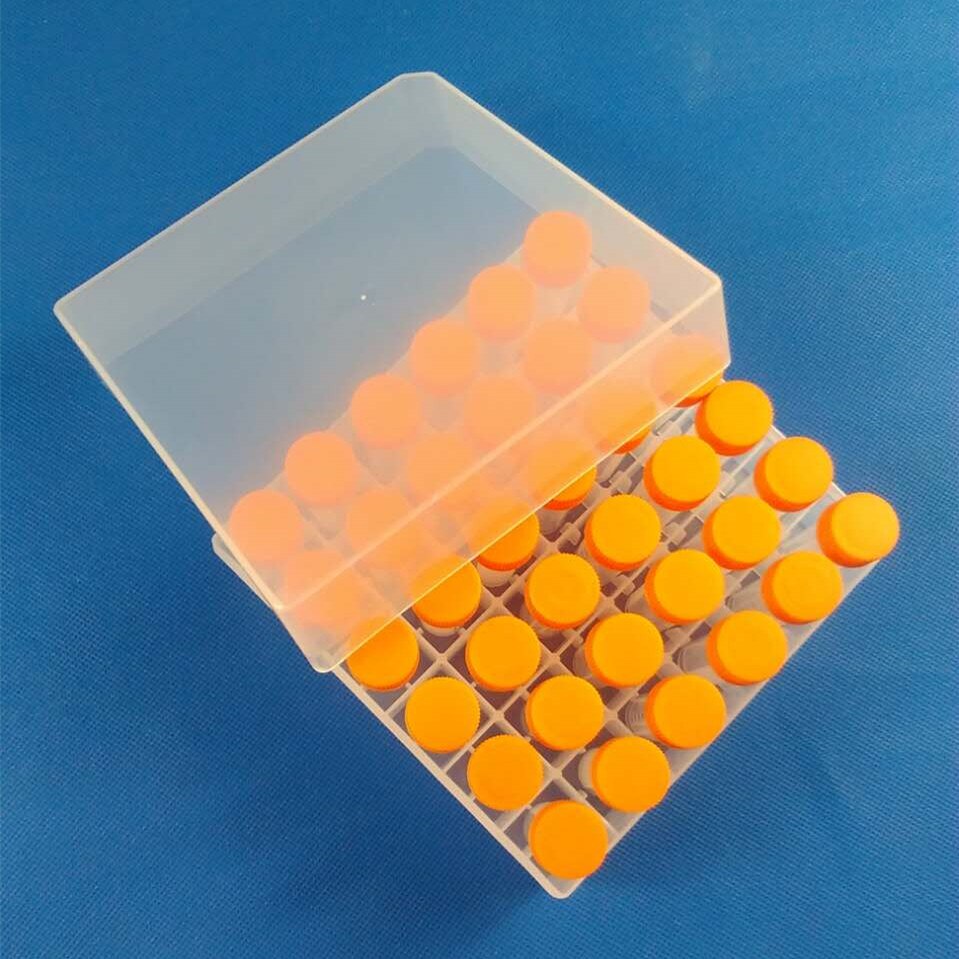 5ml/36vents Freezing Tube box+36 pcs 5ML Freezing Tubes Centrifuge Tubes Flat plastic test tubes