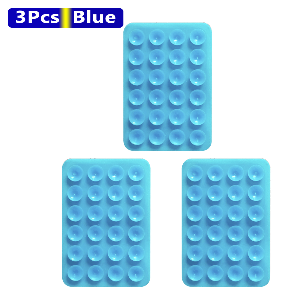 ANKNDO 3/5PCS Naklejka na tył Uchwyt na telefon z przyssawką Silikonowa podkładka pod kubek Stojak ścienny na smartfon do szklanych płytek ceramicznych Gładkie ściany: WHITE