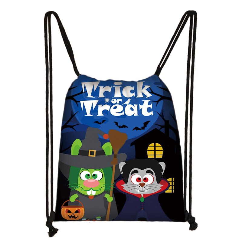 Honkus ponkus heks eend trekkoordtas halloween dames opbergzakken hocus pocus rugzak meisjes snoepboek tas: Skdholloween 08