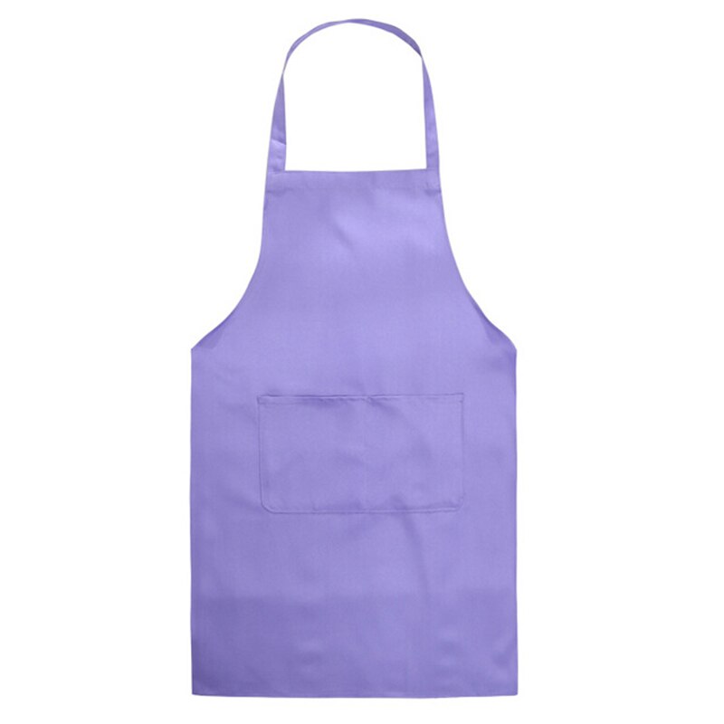 Keuken Koken Schort Dik Katoen Blend Mouwloze Schort Anti-Slijtage Schorten Keuken Schorten Met Pocket: purple