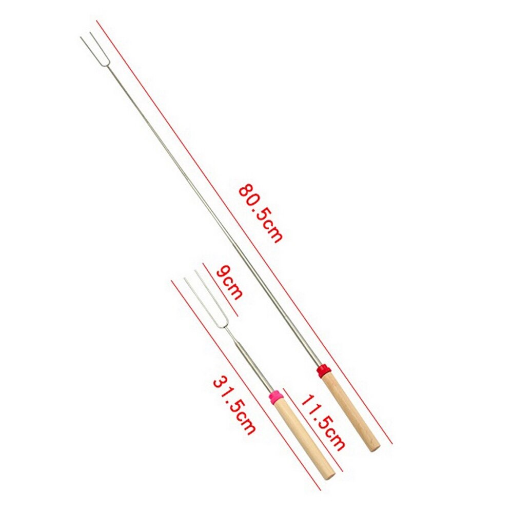 8 Stuks Marshmallow Roosteren Sticks, Telescopische Uitschuifbare 8 Stuks Marshmallow Roosteren Sticks, Telescopische Uitschuifbare