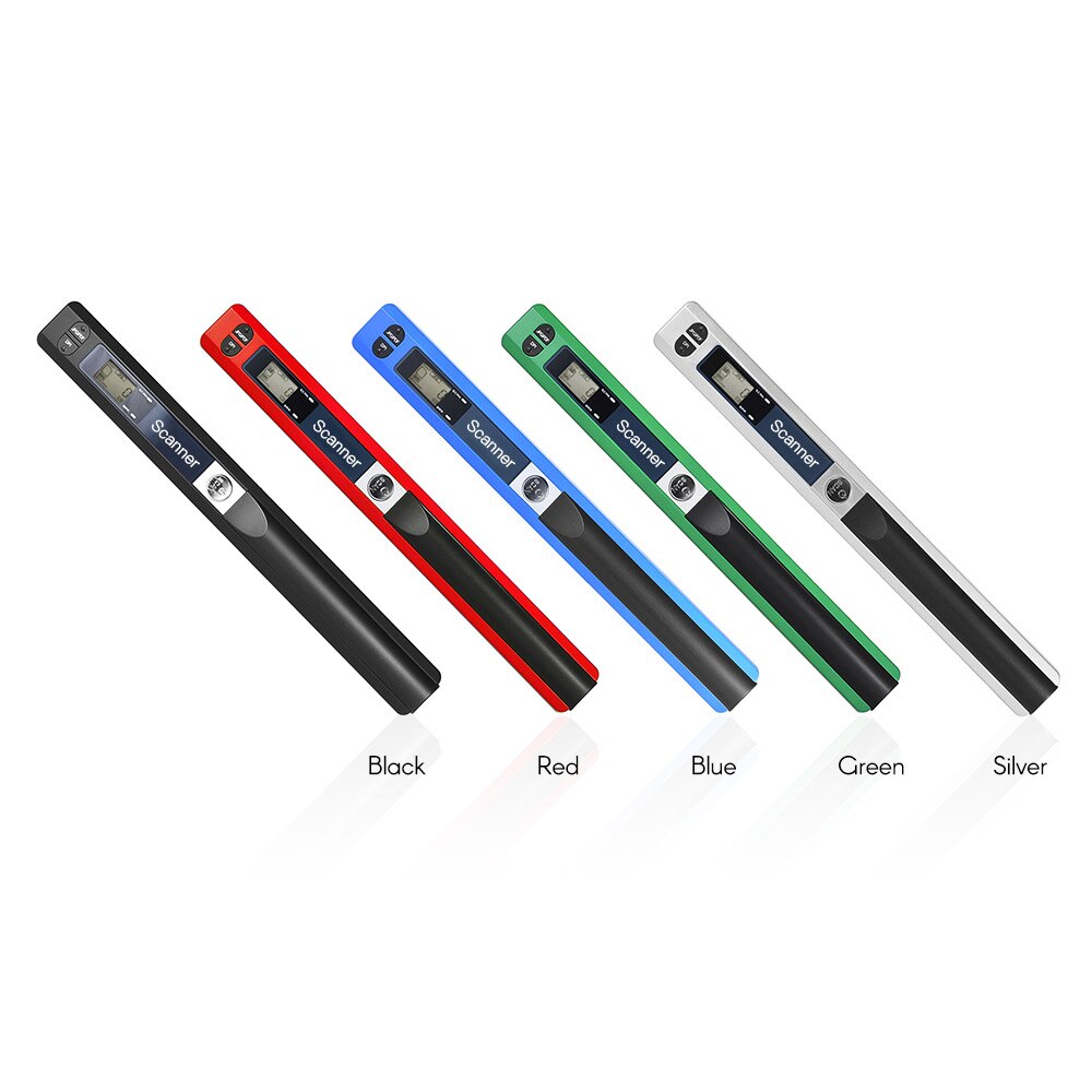 Handheld Wand Wireless Scanner A4 Size 900DPI JPG/PDF Formate LCD w/ Protecting Bag for Business Document Reciepts Books Images