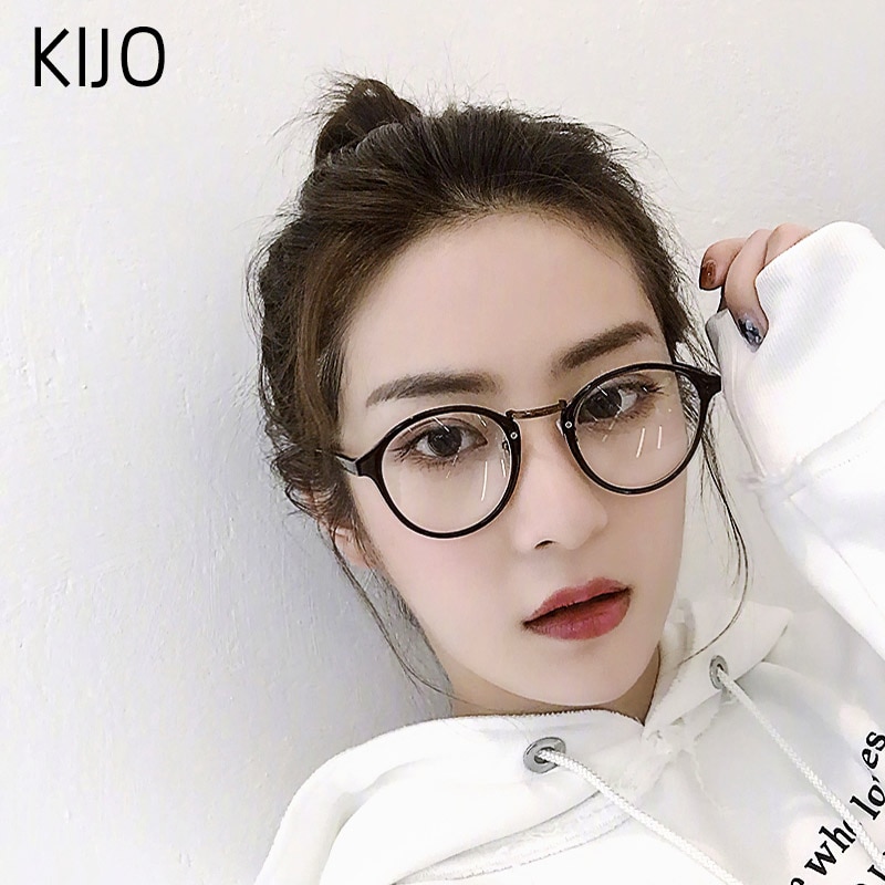 Mode Transparante Ronde Glazen Transparante Frame Vrouwelijke Bril Bijziendheid Bril Mannen Optische Frame Transparant