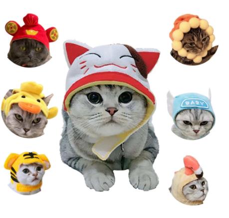 Katoenen Pet Hoed Decoratieve Party Pet Kat Hoed/Kleine Honden Verstelbare Leuke Cosplay Pet Accessoires Leuke Hoofddeksels