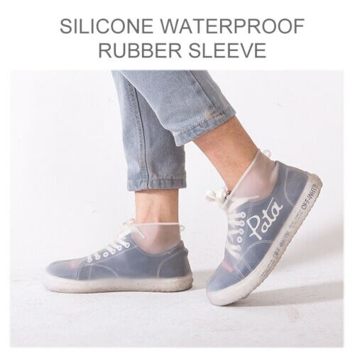 Genanvendelige silikone overtrækssko regntæt vandtætte skoovertræk boot cover protector