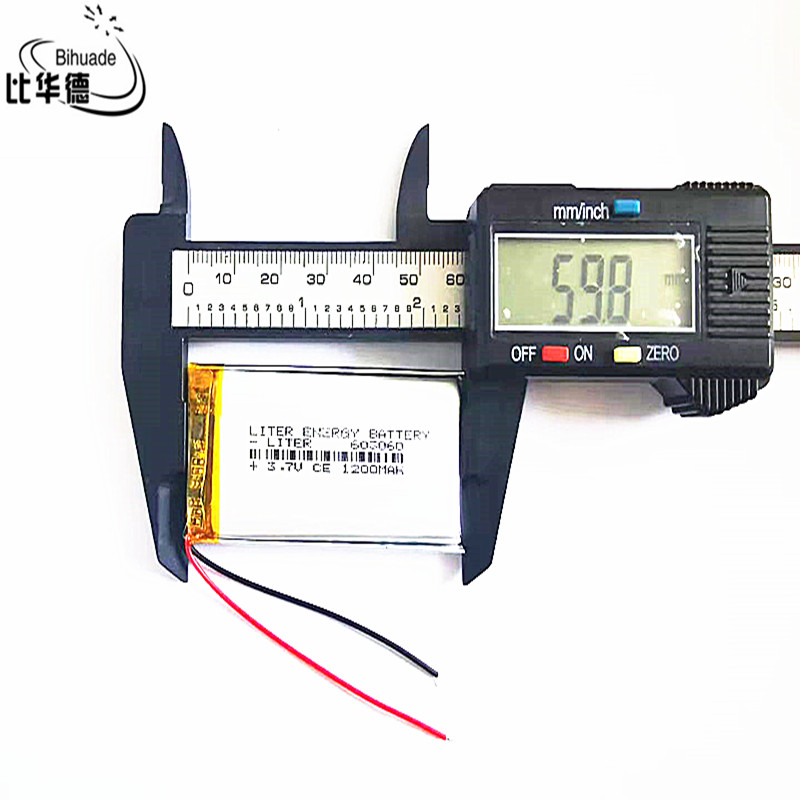 3.7v -liter-energieakku, 1200 mah , 603060 lithium-polymer-lipo-akku, wiederaufladbar für  mp3 kopfhörer, ladepads, dvd-player, bluetooth-kamera