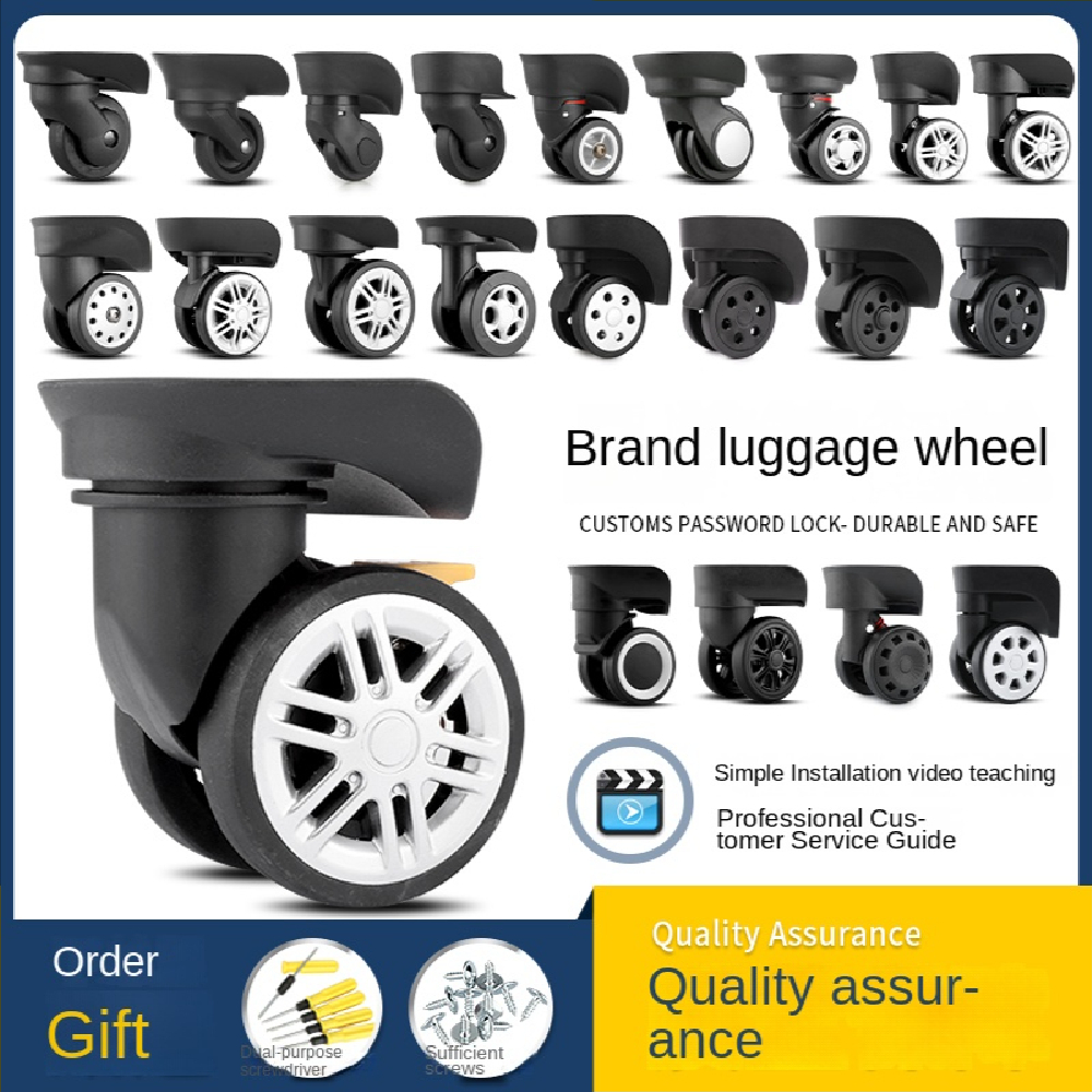 Valise à roulettes universelle, accessoires de roue, pièces de rechange pour valise, roue à bagages, entretien universel P