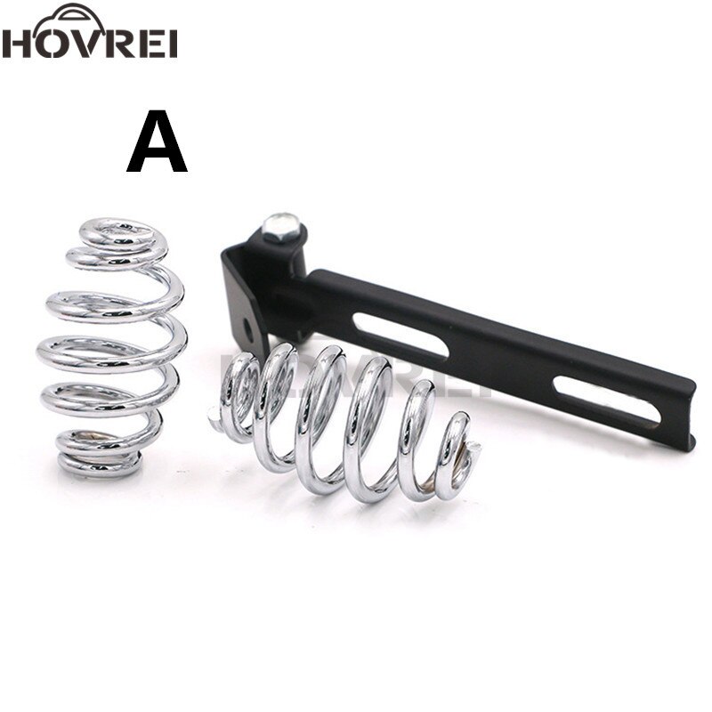 Cojín de asiento individual Universal para motocicleta, kit de clip de soporte de montaje para Harley Chopper Bobber