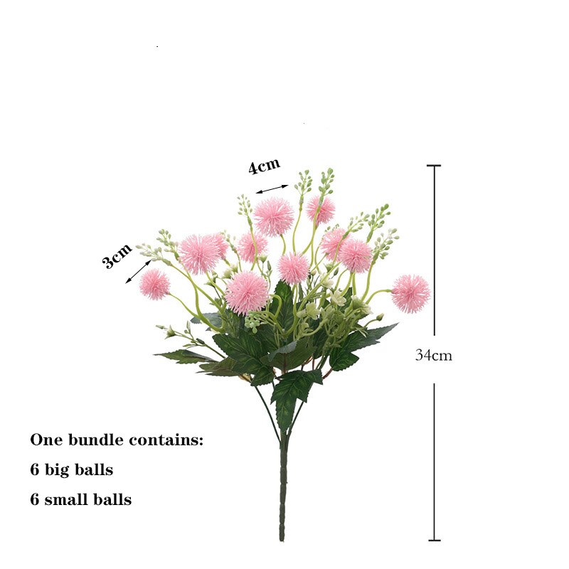 Kunstmatige paardebloem bloemen - 12 stuks realistische plastic nep