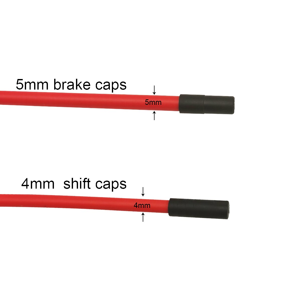 50 Pcs / 100 Pcs 4mm 5mm Road Mountain Bike Brake Shift Derailleur Cable End Crimps Bicycle Wire Cable End Caps Housing Ferrules