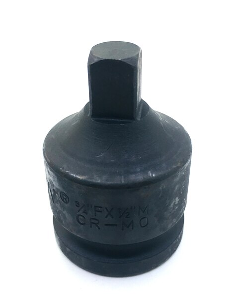 3pcs Impact Socket Wrench Sleeve Adapter Adaptor and Reducer Converter Set for Impact Driver Conversions 3/8" 1/2" to 3/4" Inch