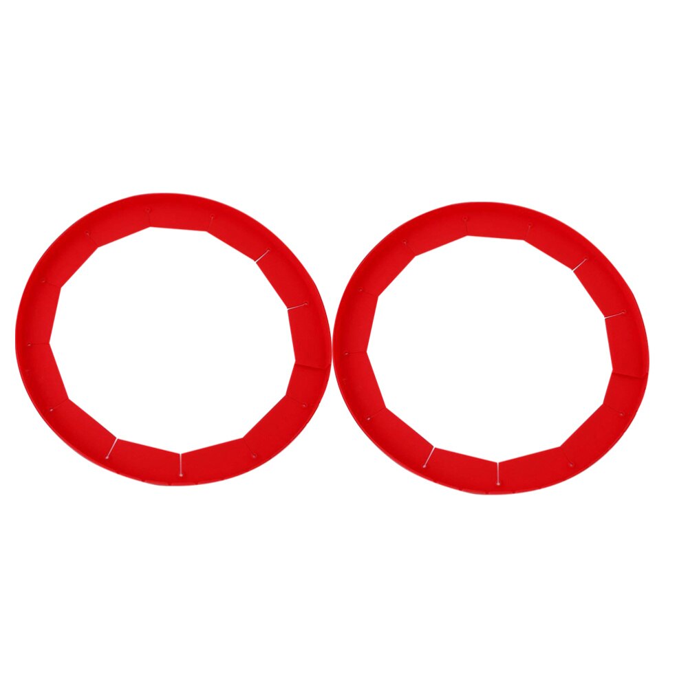 Pie Crust Shield Adjustable Protective Pie Protectors Baking Tools Pastry Mold Pie Ring for Tart Pizza Cakes: Red