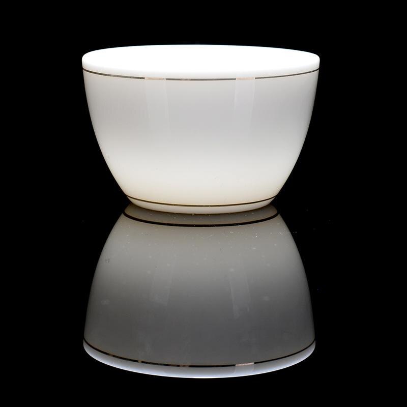 Witte porseleinen theekop, traditioneel chinees patroon, theekopje, theekom voor puer kung fu theeservies accessoires, theeservies en drinkgerei: 2