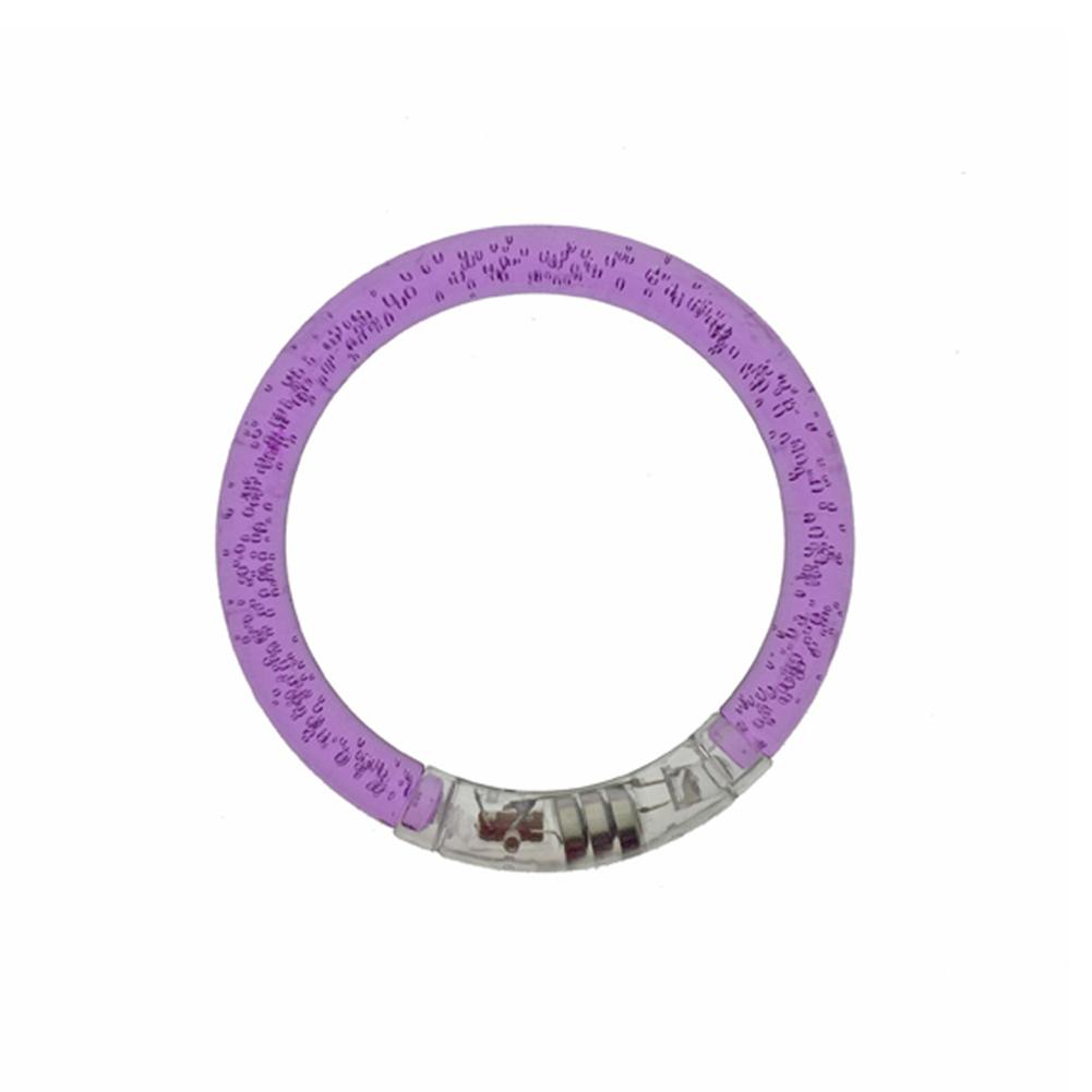 Oplichtende armband van acryl, flitsende led, lichtgevende elektronische armband, lichtgevende armband, speelgoed voor kerstmis: Paars 