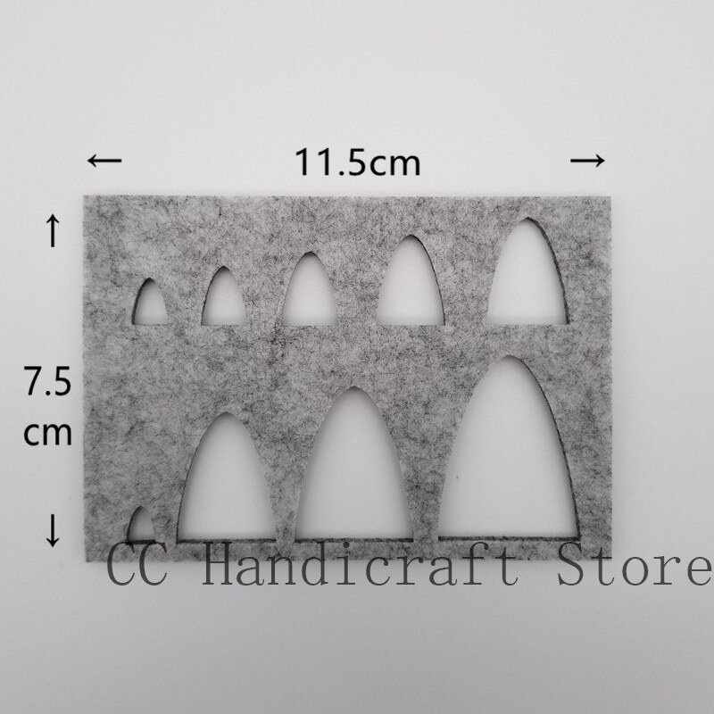 Uldfilt håndlavet dyrefilt skabelon filtformer filt katte næse & øre & øjne diy håndværk nålefilteværktøj nålefilteværktøj: 3