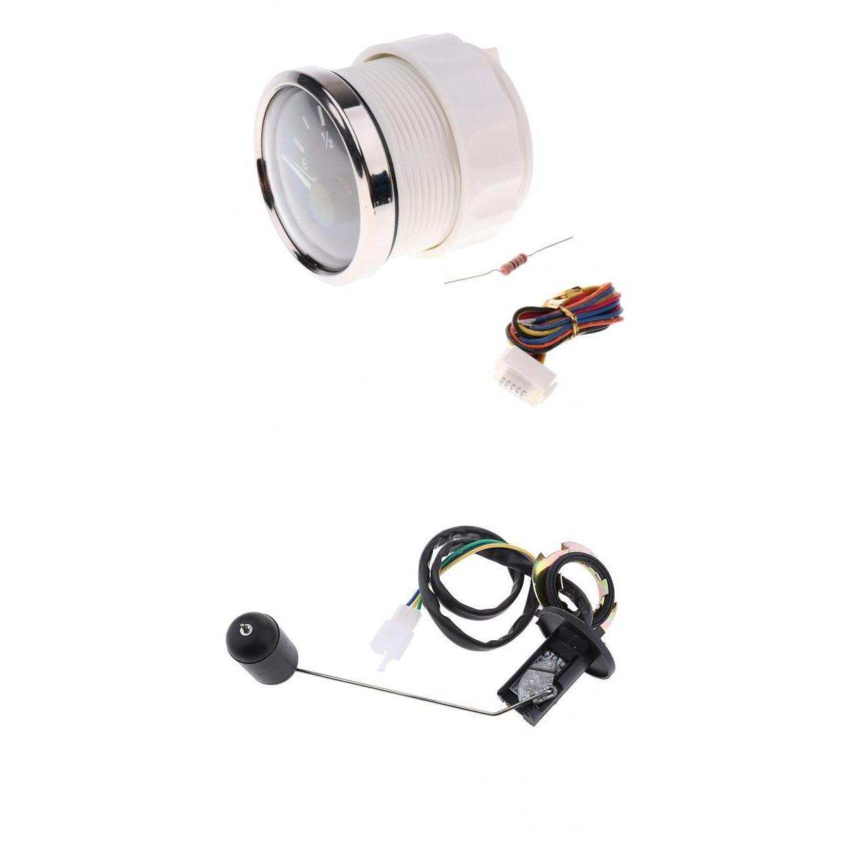 Motorcycle Digital Fuel Level Meter Gauge With Fuel Sensor Kit LED Fuel Level Gauge