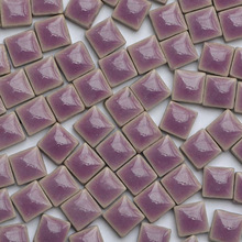 100pcs Multicolor Glass Mosaic Tile Square Ceramic Mosaic Tiles DIY Arts Crafts Making Material