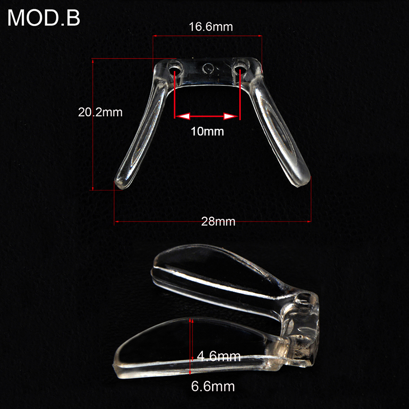 10pcs Bridge Conjoined PVC plastic Nose Pads eyeglasses eyewear nose pads 4models optipn: MOD.B