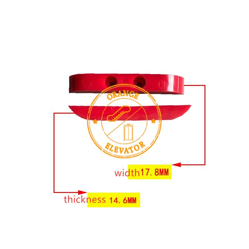 10 Pieces Escalator Guide Slider Red