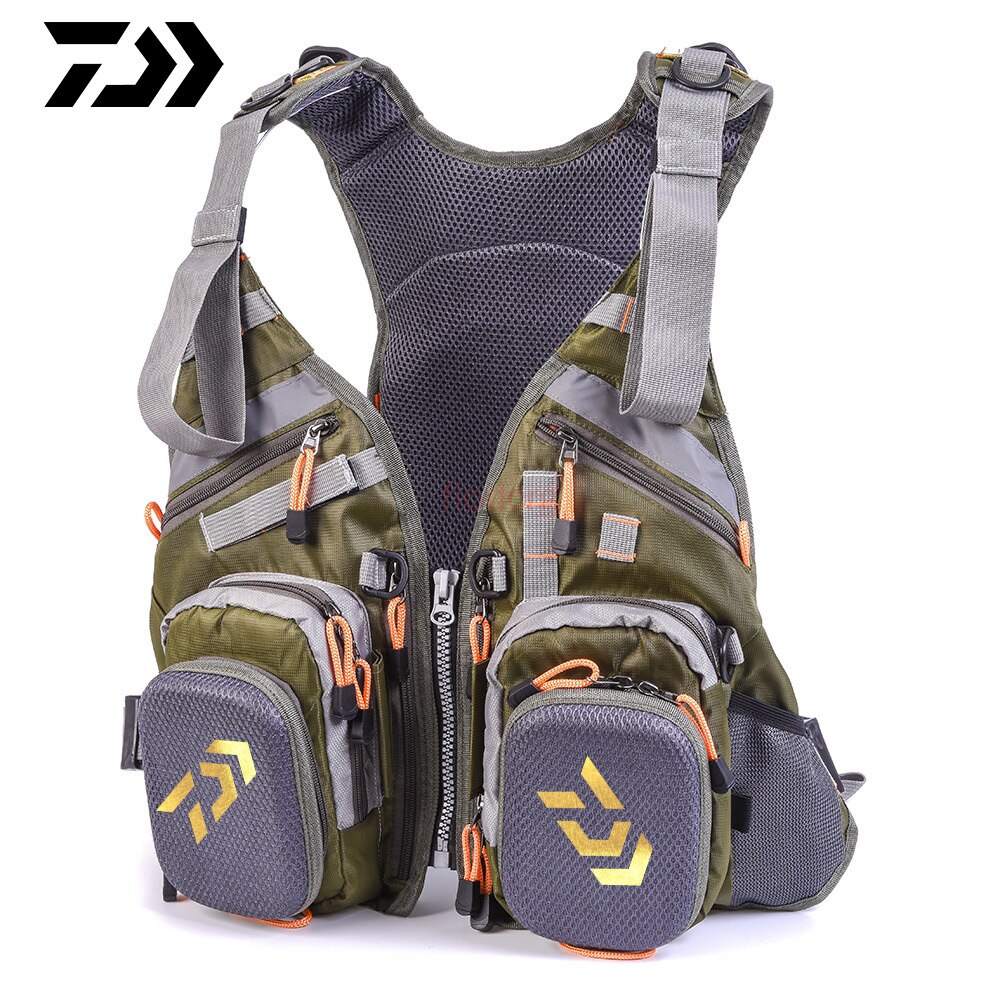 Daiwa gilet de pêche polyvalent, taille générale, en maille