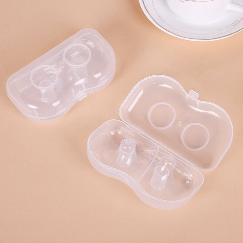 2PCS Silicone Nipple Protectors Breast Milk Feeding Mothers Nipple Shields Protection Cover Breastfeeding Milk Extractor Nipple