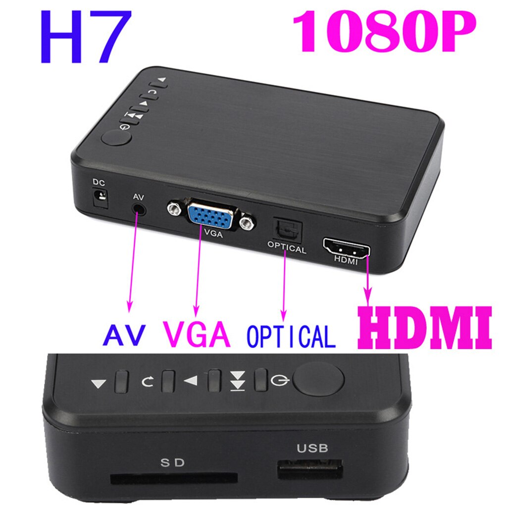 Mini full hd media multimediaspelare autoplay 1080p usb extern hdd mediaspelare för sd u disk hdmi vga av utgång för mkv rmvb