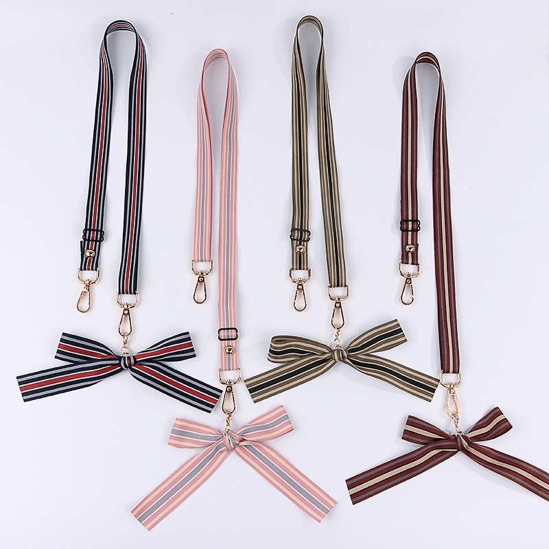 Bowknot praktisch Riemen Diagonale spreizen telefon Hülse Schlüsselband bogen teleskop seil diy zubehör tasche schulter gurt