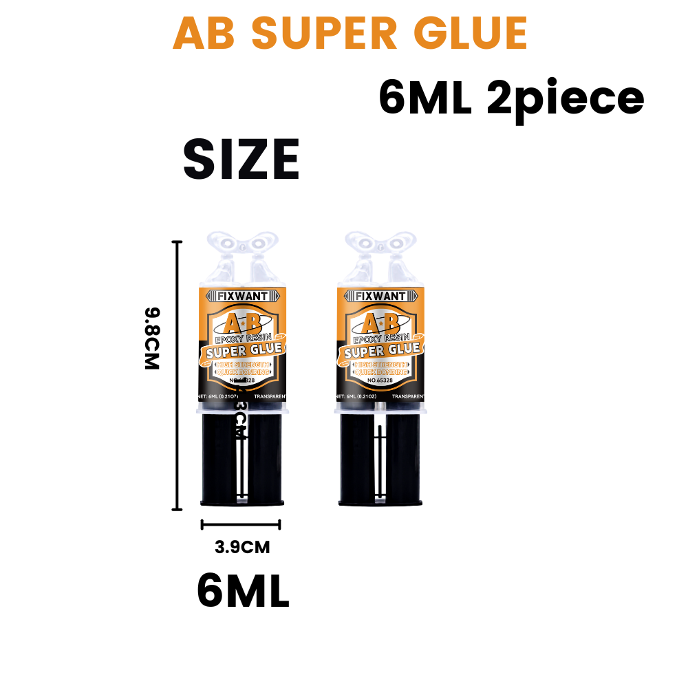 Epoxidharz-AB-Kleber, extrem starker, wasserfester Kleber für Metall, Keramik, Glas – hitze- und chemikalienbeständig für robuste Reparaturen: Gefärbt