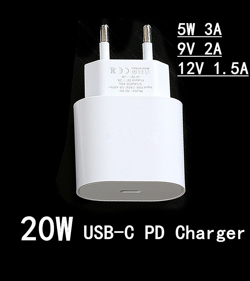 20W PD Fast Charger USB C Charger for iPhone 12 mini pro Wall Charger PD Charger for iPhone 11 Pro Max iPad Airpods pro