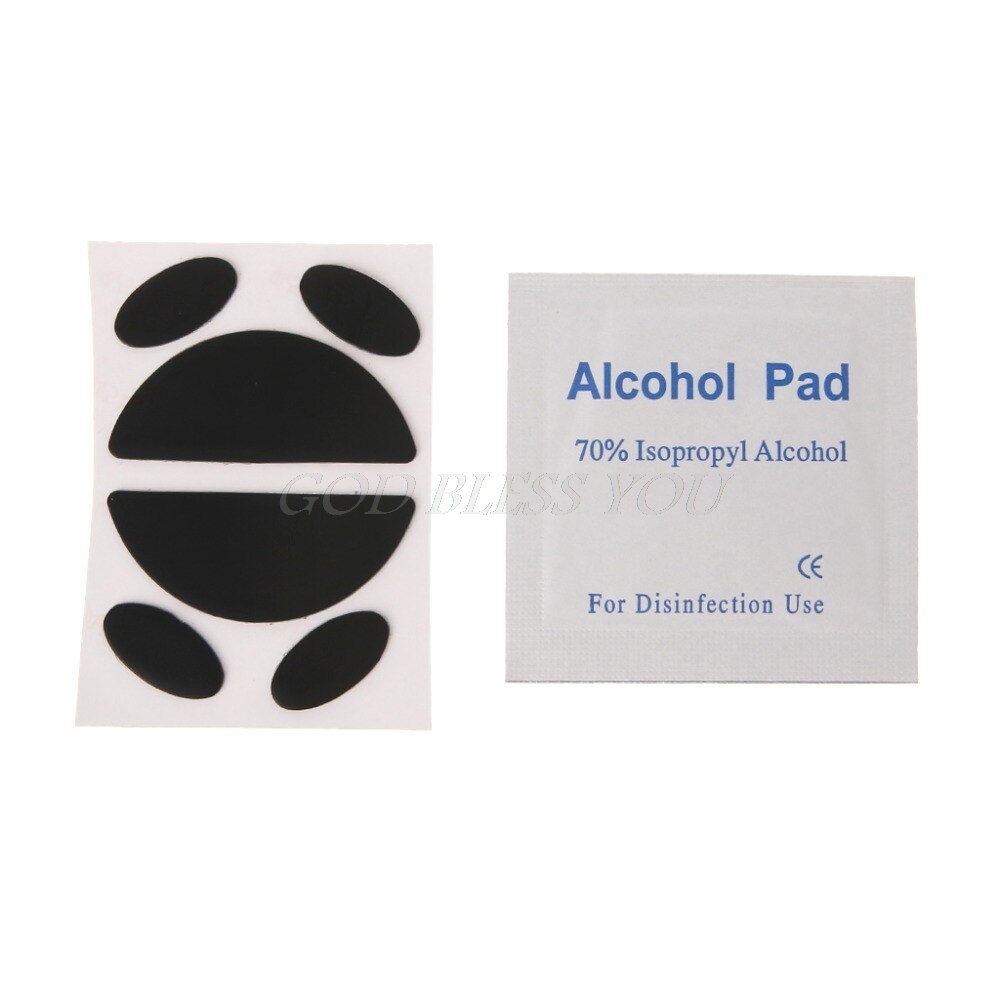 2 Sets 0.6mm Thickness Replacement Mouse Feet Skates for Logitech G100 G100S