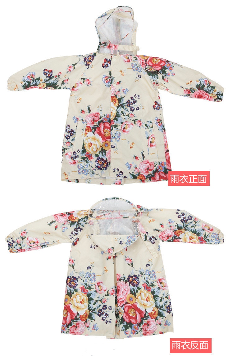 Pige børn frakke dejlige blomster regntøj baby poncho baby vandtæt poncho regnfrakke børn regntøj baby band regnjakke