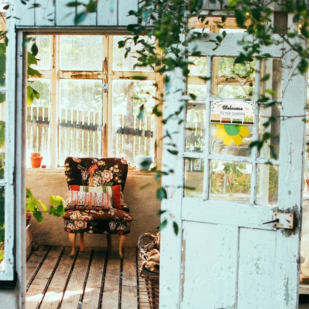 Address Signs Garden Plaque Wood Plaque Sign Wall Hanging Sign Size 10×20cm Board Sign for Home Kitchen Garden Message Wooden