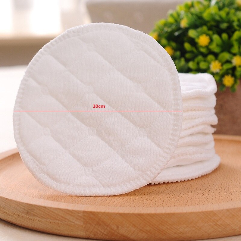 12pcs Soft Cotton Baby Nursing Pad Washable Feeding Breast Pad Absorbent Reusable Nursing Anti-overflow Postpartum Nursing