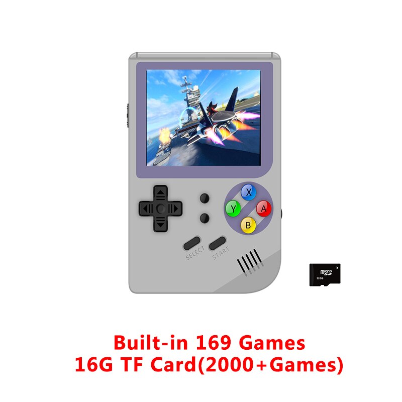 Juego Retro ANBERNIC RG99 99 videojuegos mando de juegos integrado en 169 juegos clásicos para niños jugadores nostálgicos para niños: Grey     16GTF