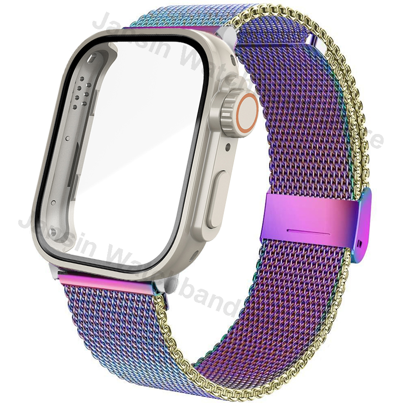 Case+Stainless Steel Band for Huawei Watch Fit 3 Strap Case Correa Milanese Bracelet for Huawei Fit3 Metal Wristband Accessories: Rose Gold